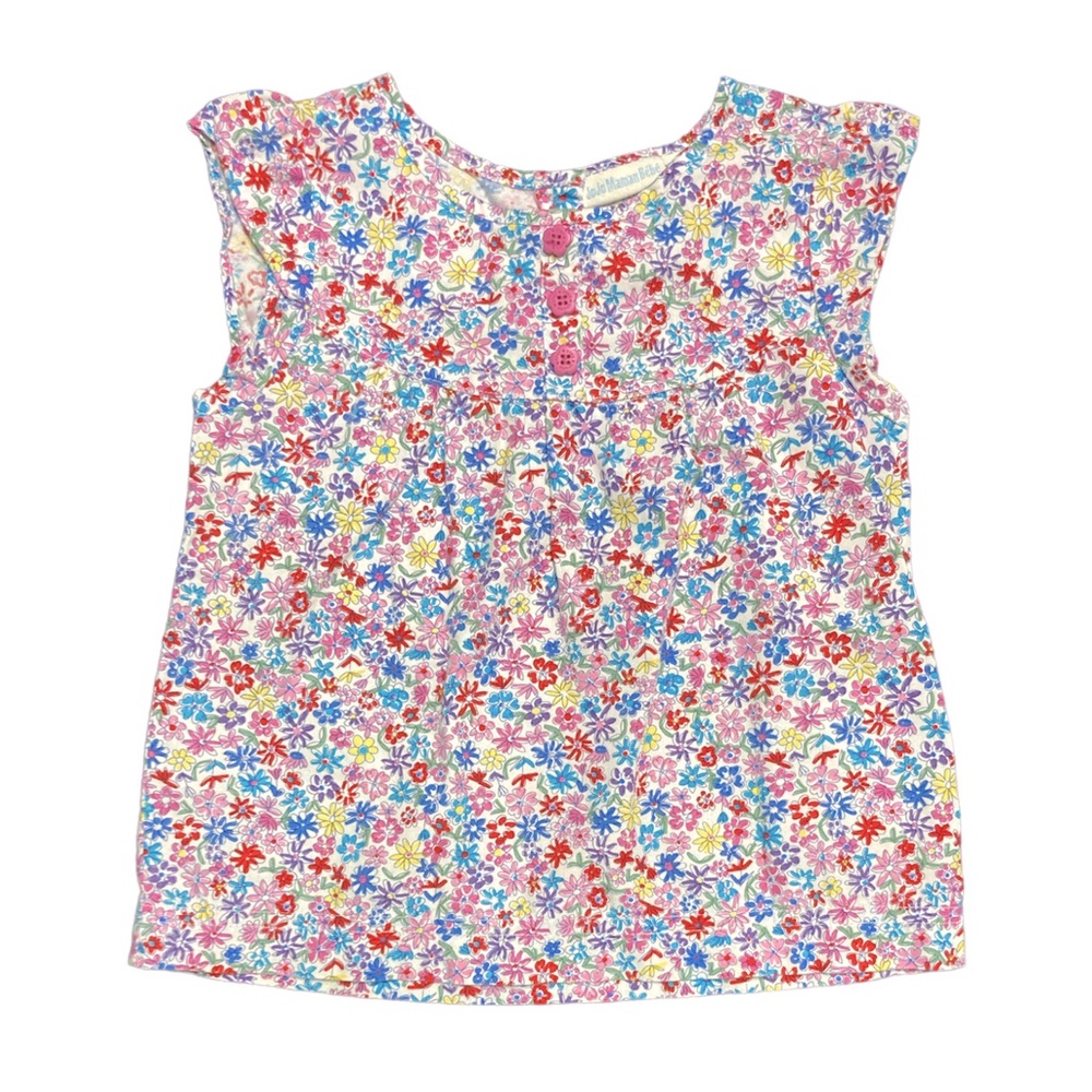 18-24 mos floral cap sleeve top || JoJoMamanBébé